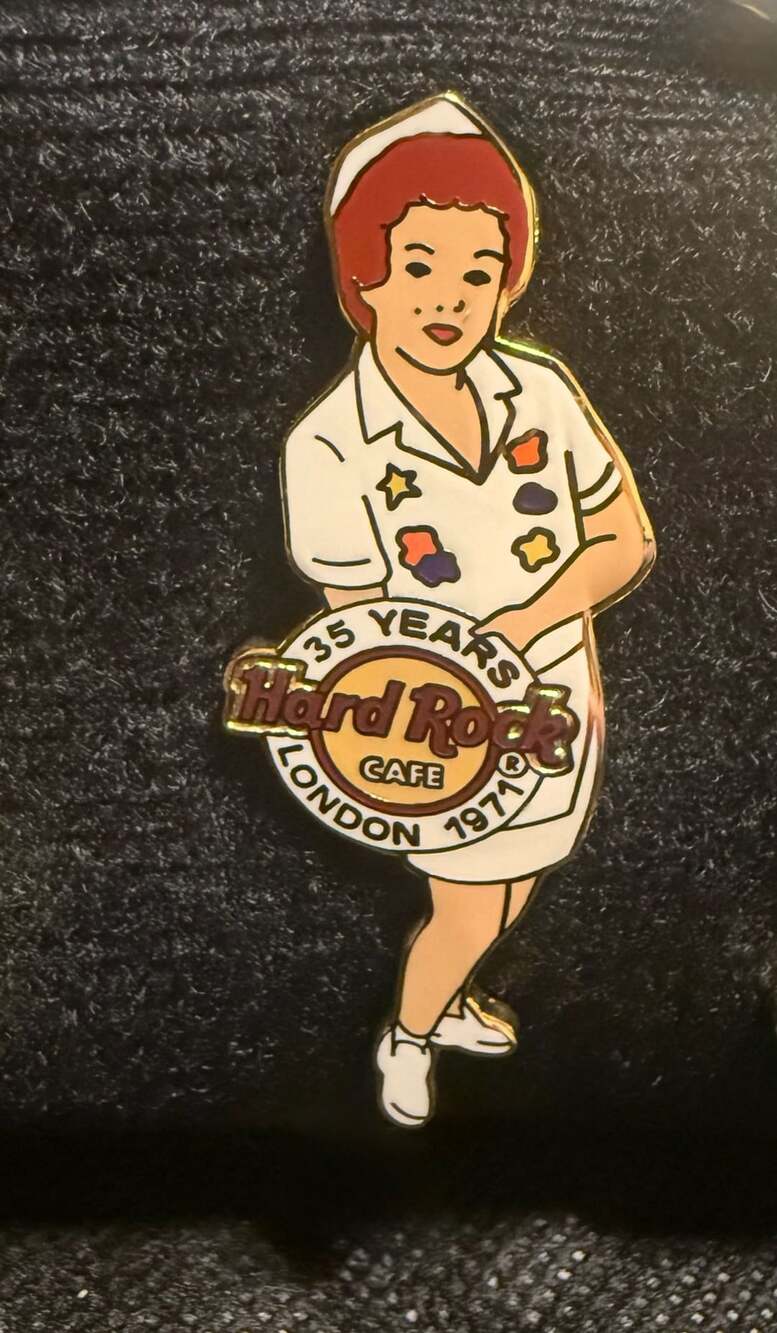 Hard Rock Cafe - London 35 Years Waitress Pin